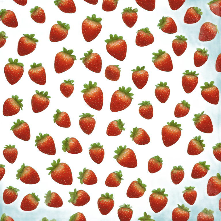 À strawberries emoji