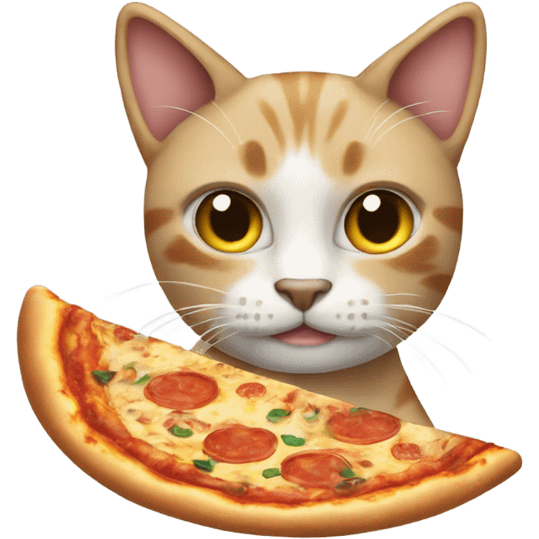 Cat making pizza emoji