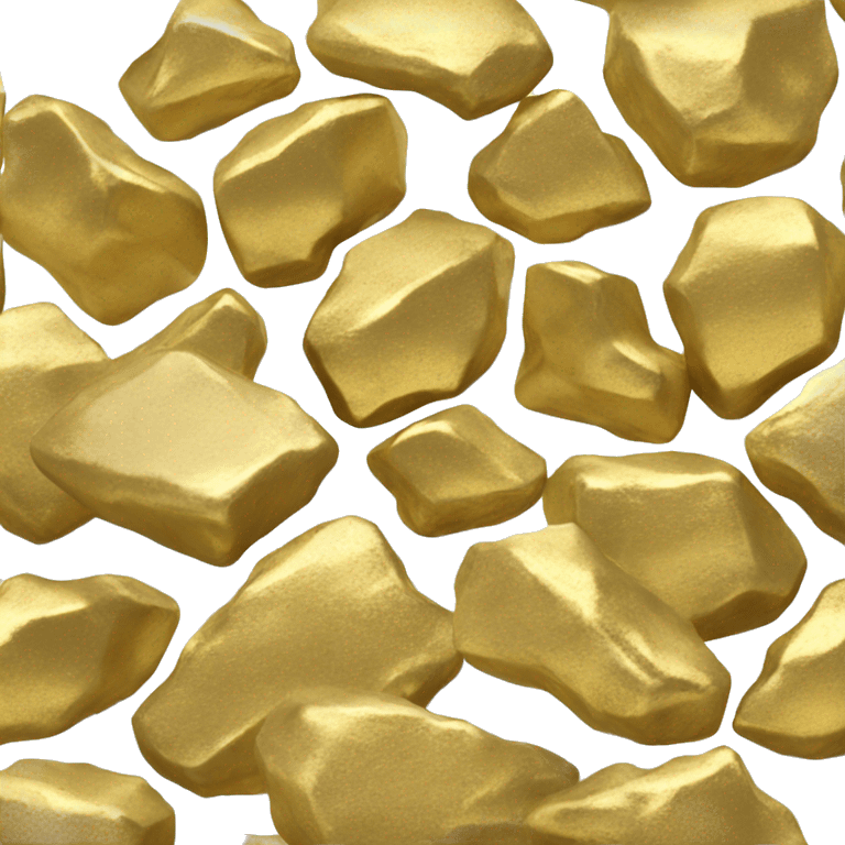 gold nuggetsin stone emoji