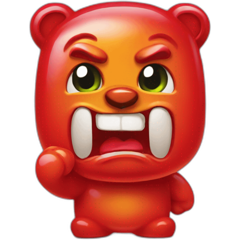 gummy bear angry emoji