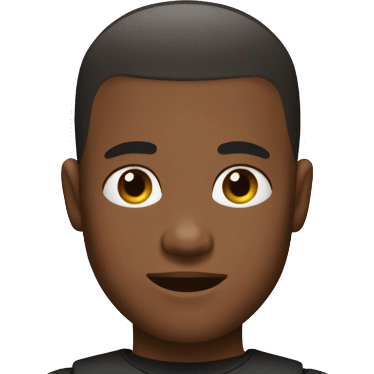 blacf boy buzz cut  emoji