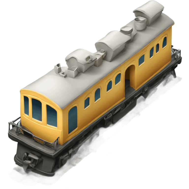 small train with waggons emoji