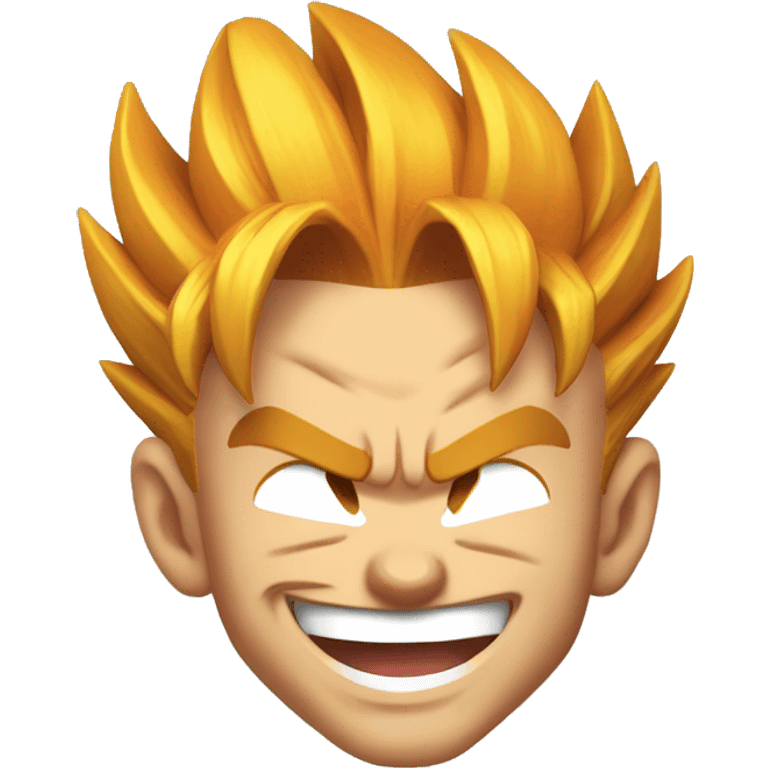 Gogeta from dragonball laughing emoji