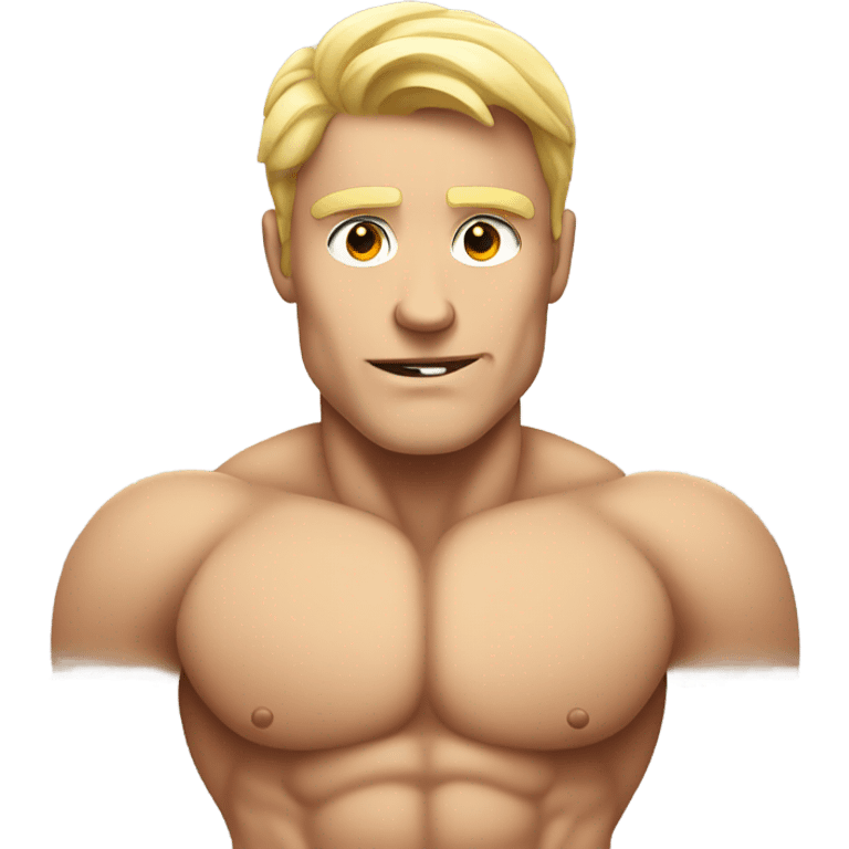 super strong white man emoji