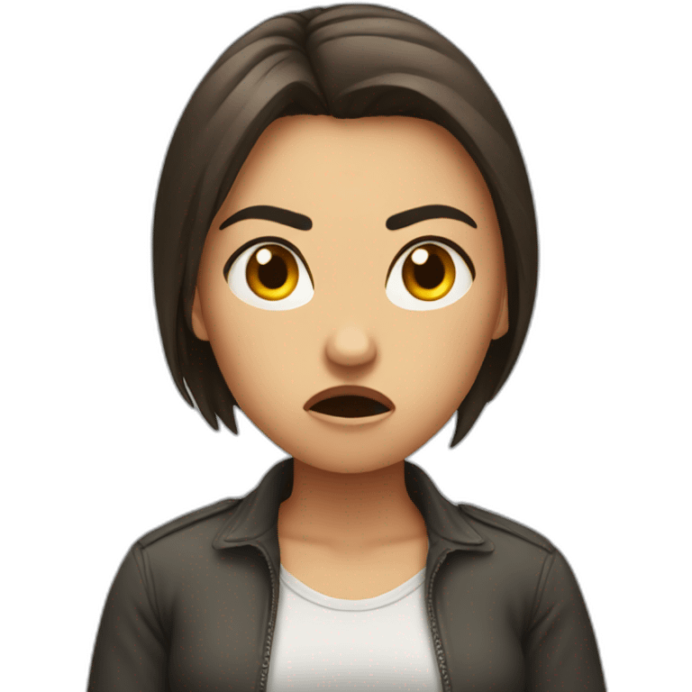 Angry girlfriend emoji