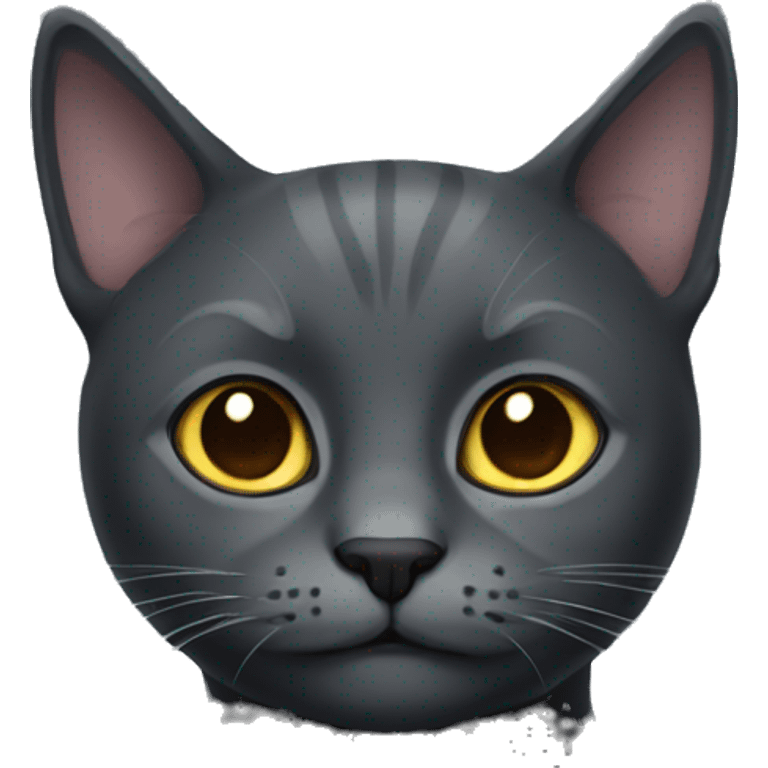 Dark grey cat emoji