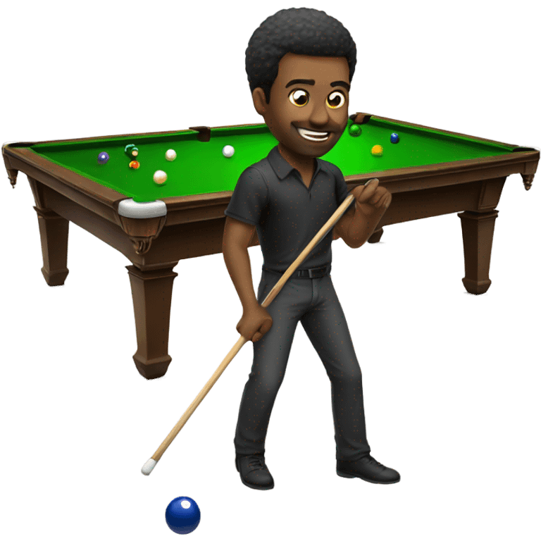 Guy playing billiards  emoji