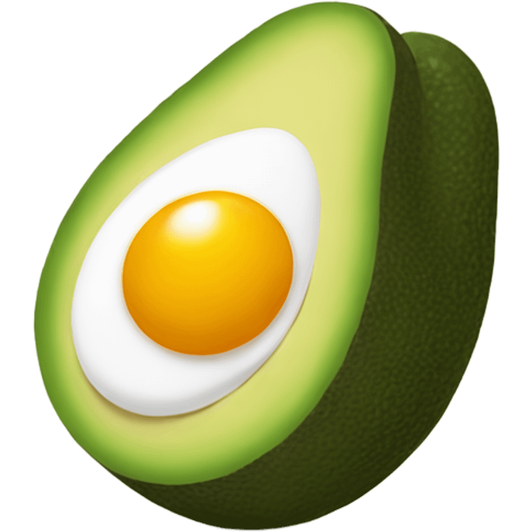 Avocado and egg emoji