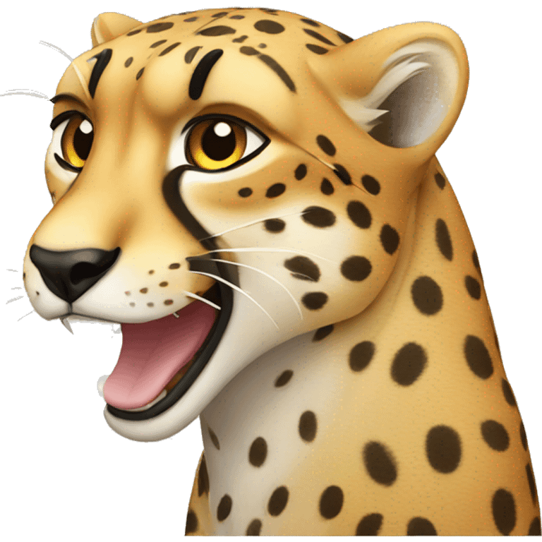 cheetah crying  emoji