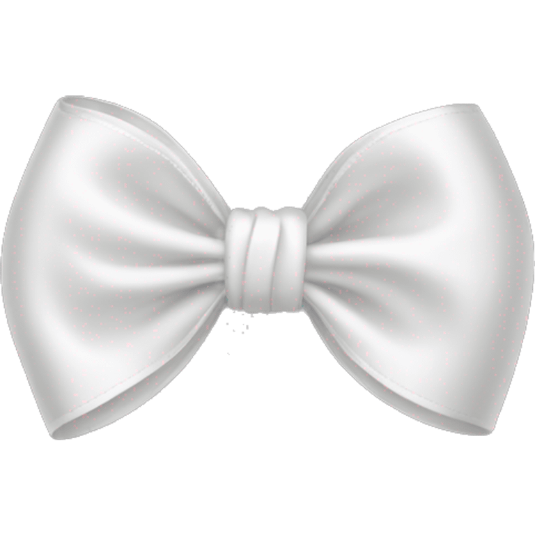 white satin bow emoji