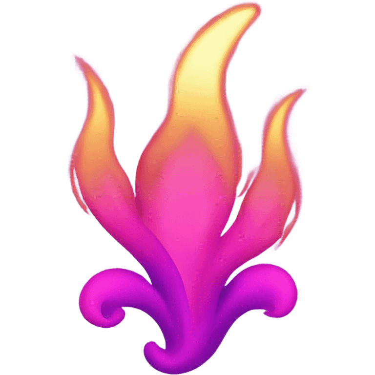 Pink flame emoji