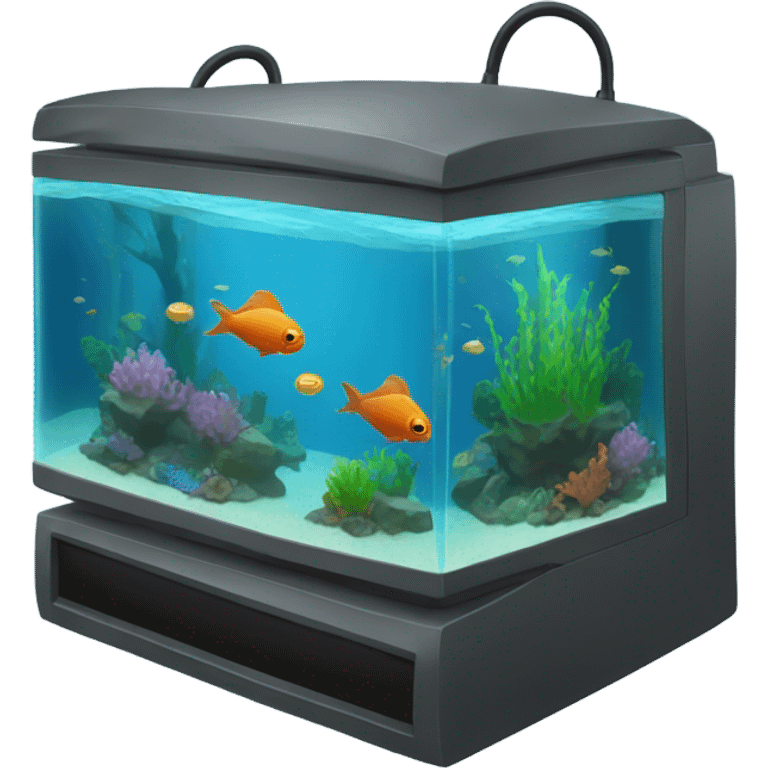  aquarium in a computer emoji