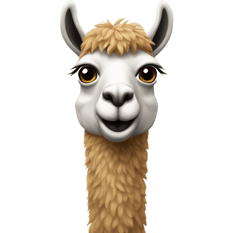 Llama with a goatee  emoji