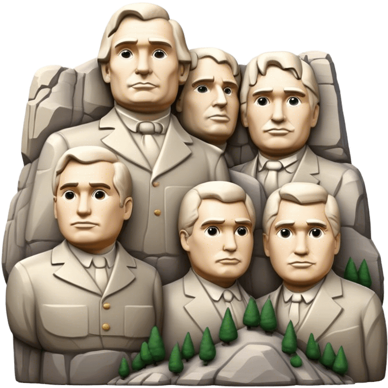 Cinematic Realistic Mount Rushmore Emoji emoji