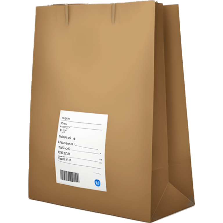 I need two shoping bags but its should be from brown paper emoji