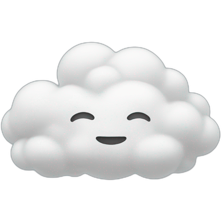 cloud with face, arms and legs emoji