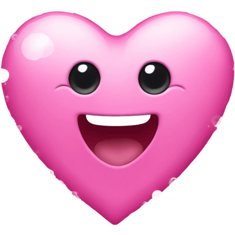 pink heart with bubbles emoji