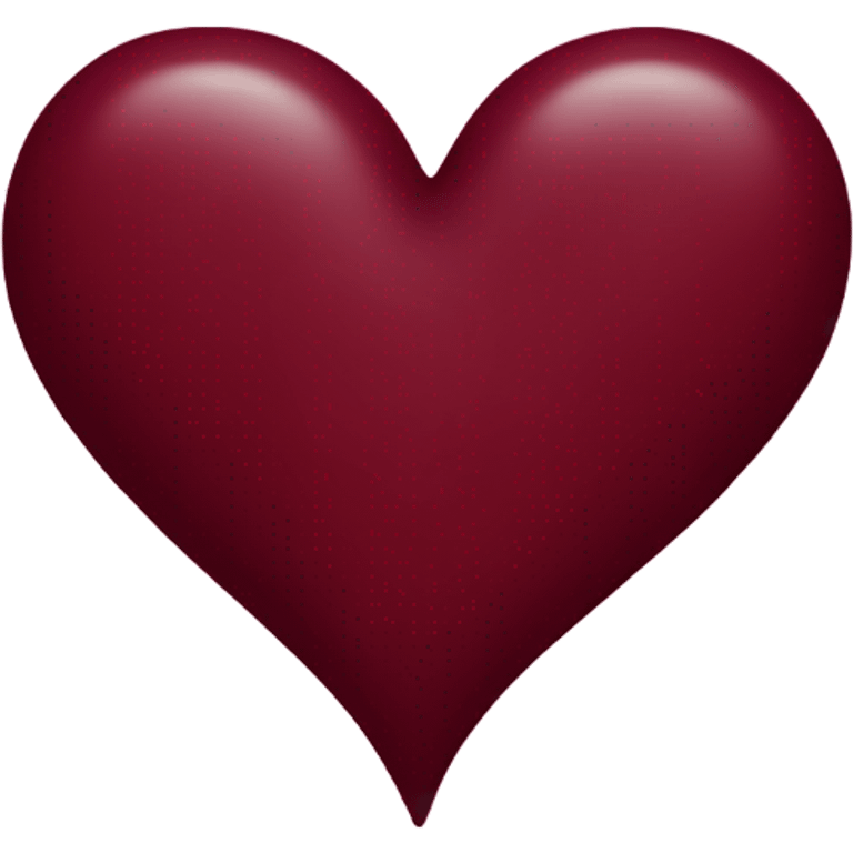 Burgundy heart emoji