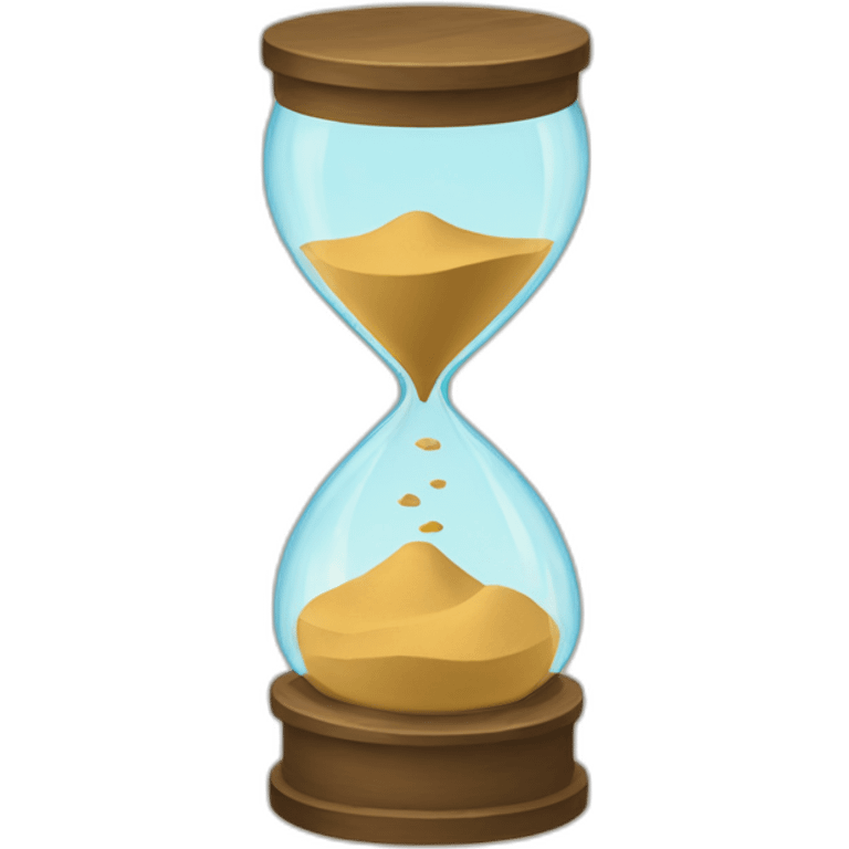 broked sand clock emoji