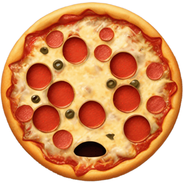 Pizza face emoji