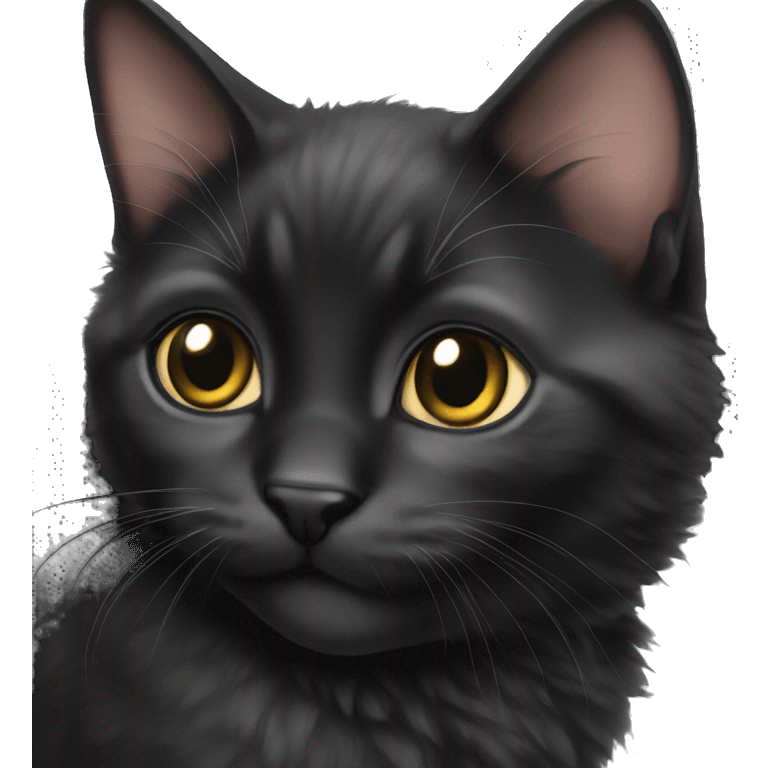 Black kitten emoji