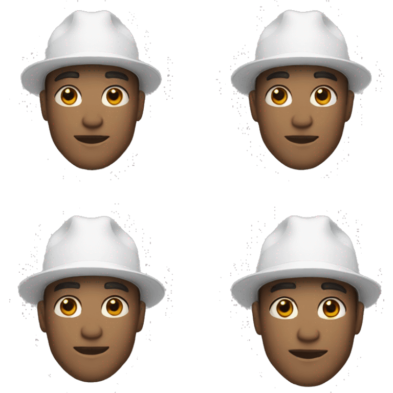 white hat only to go on memoji emoji