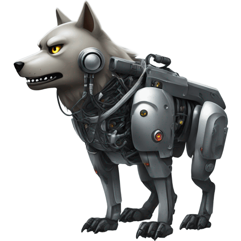 Fat robot wolf terminator  emoji