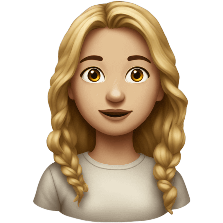 realistic portrait of girl emoji