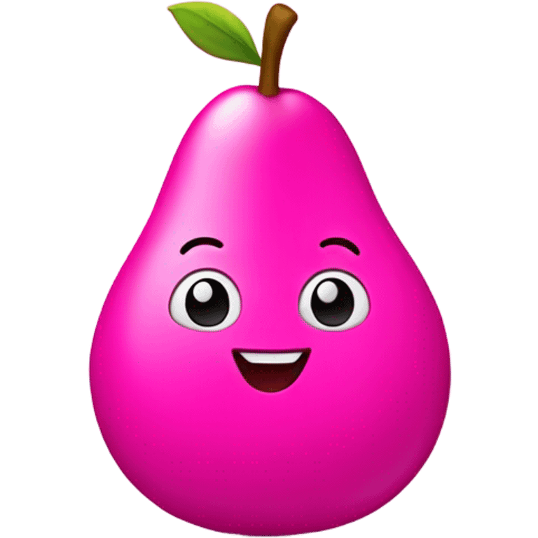 Hot pink pear  emoji