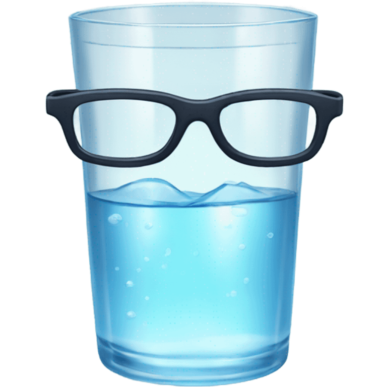 Glasses with water emoji