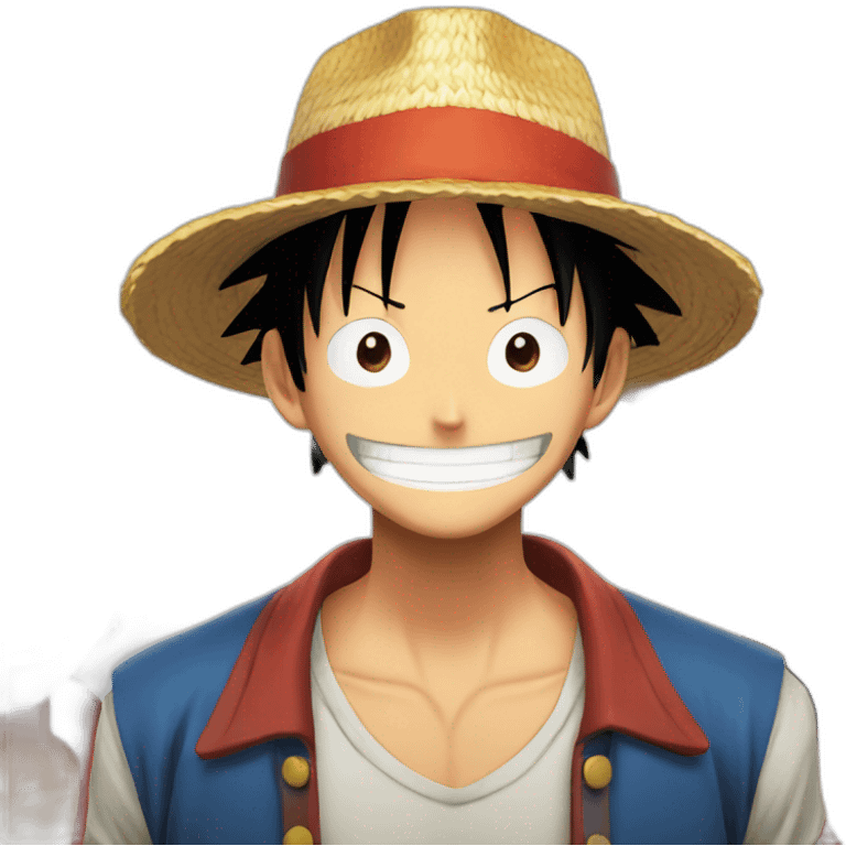 luffy with strowhat crew emoji