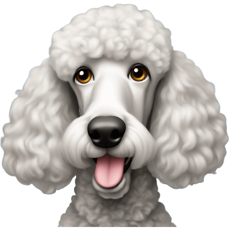 Standard poodle stud emoji