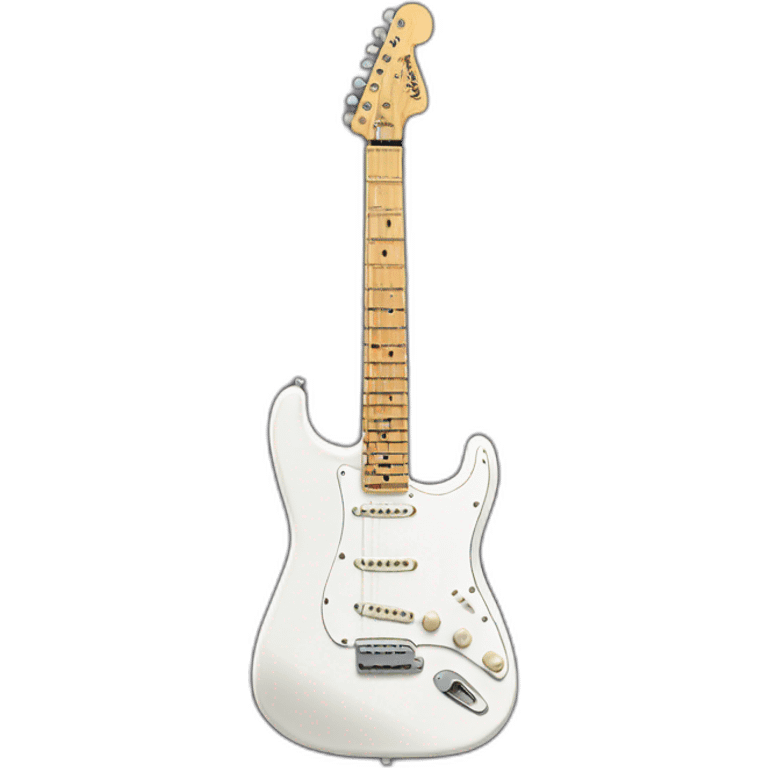 White Fender Stratocaster emoji