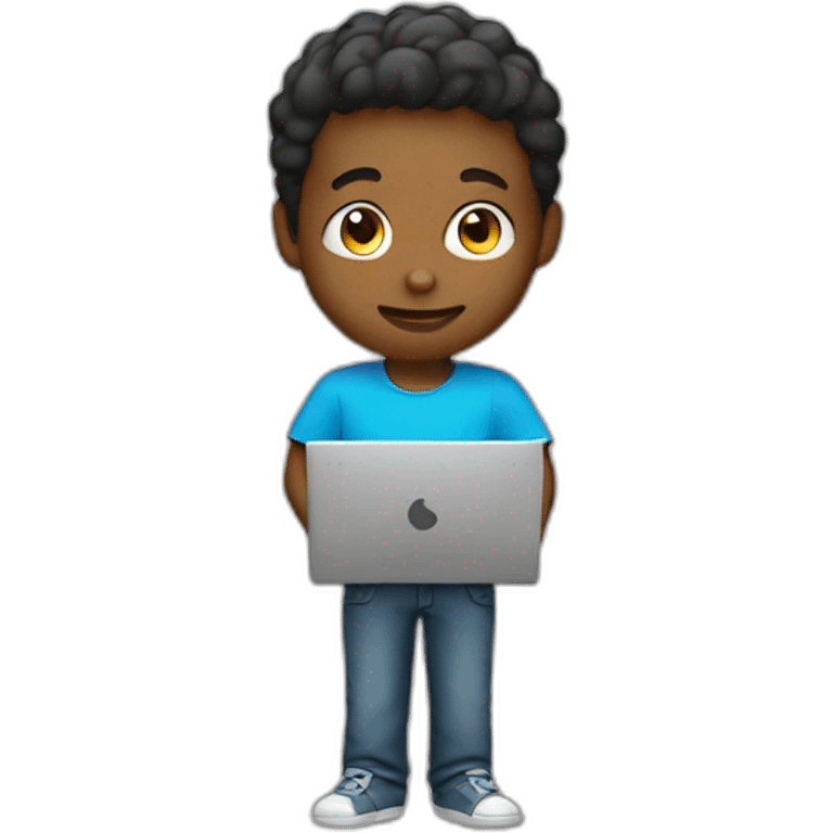 Boy with laptop emoji