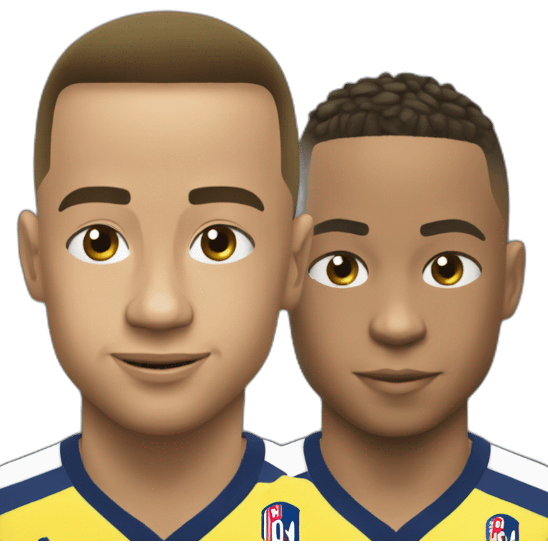 Ronaldo sur Neymar sur mbappe emoji