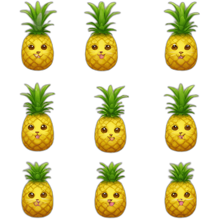 pineapple cat emoji