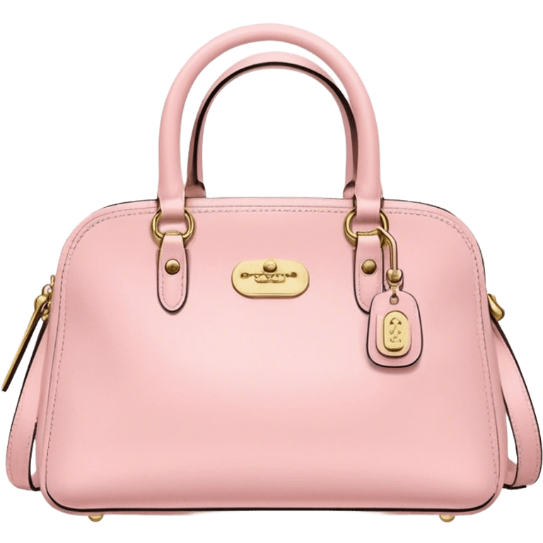 pastel pink coach purse emoji