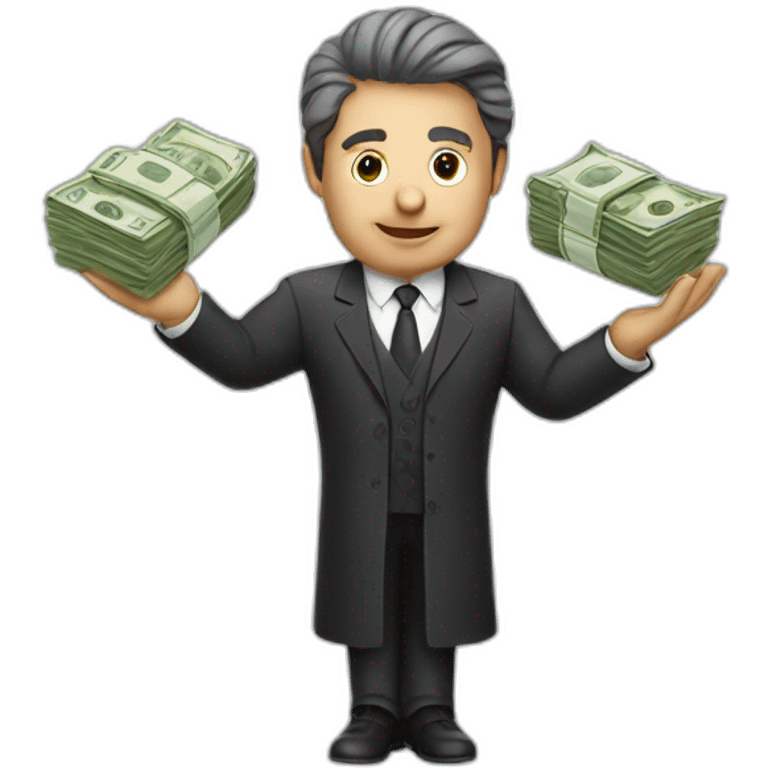 lawyer with money emoji