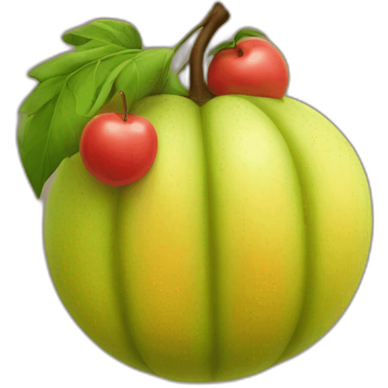 Juicy and stinky fruit emoji