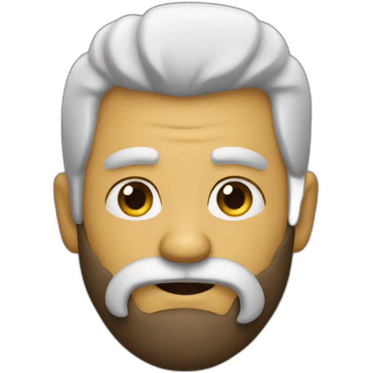 crazy beard  man emoji