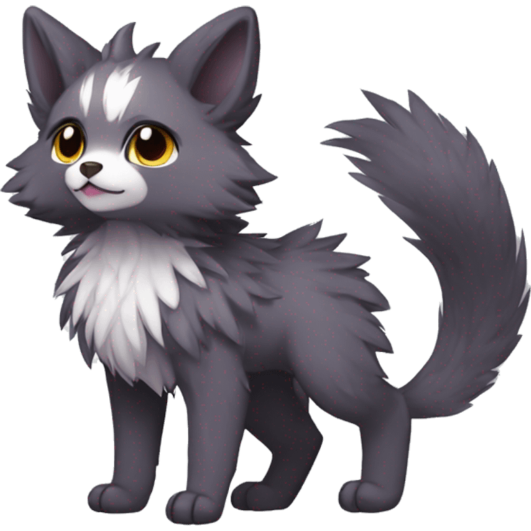  High quality Cute Cool Kawaii edgy Pretty Chibi Fantasy Fur-Sona Fakemon Animal Creature Full Body emoji