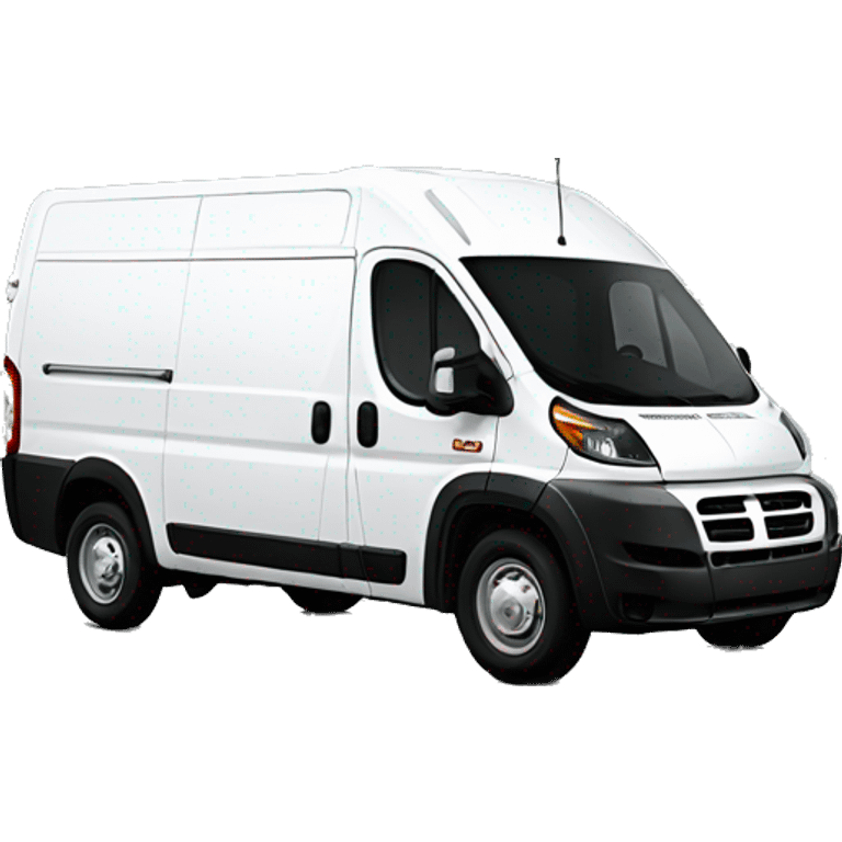 a white promaster van  emoji