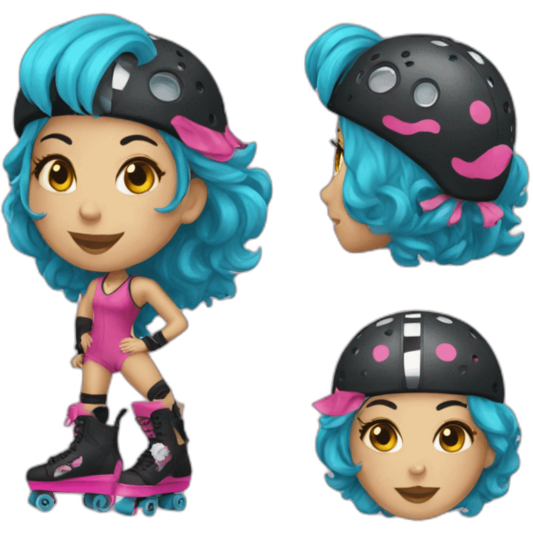 roller derby emoji