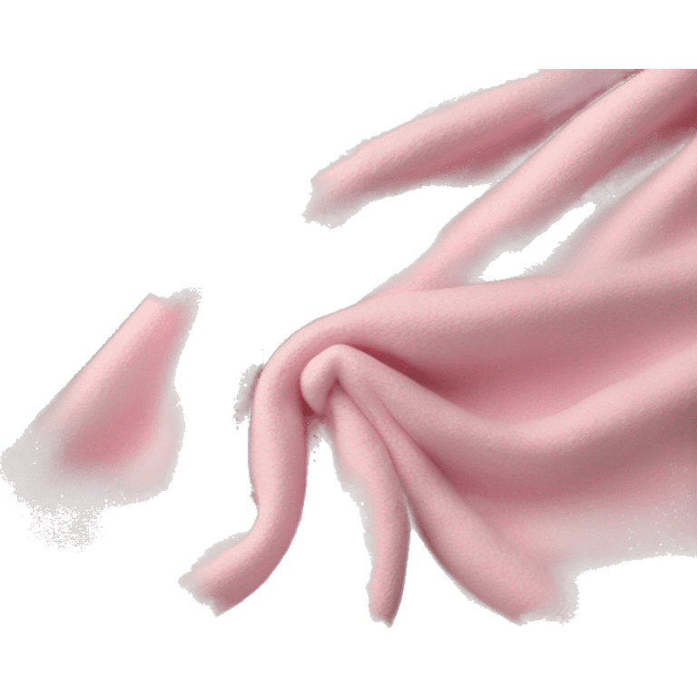 Baby pink blanket folded emoji