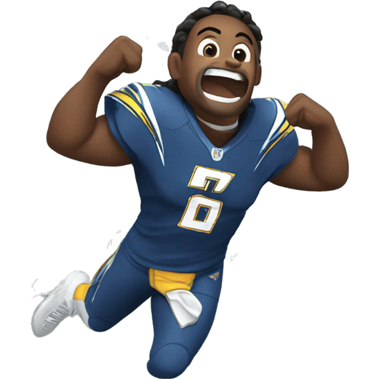 Excited chargers lighting bolt  emoji