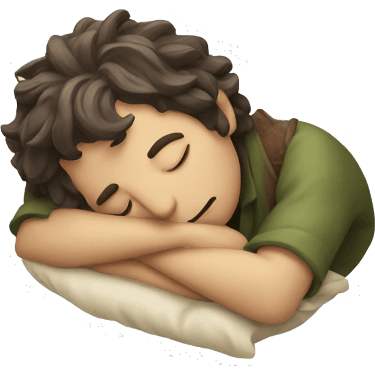 Hobbit sleeping  emoji