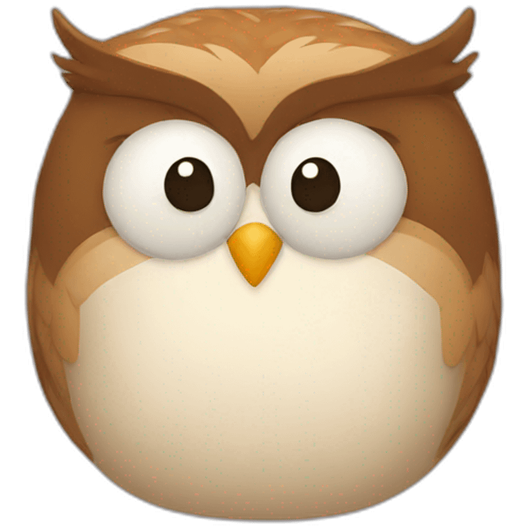 Owl sleeping emoji