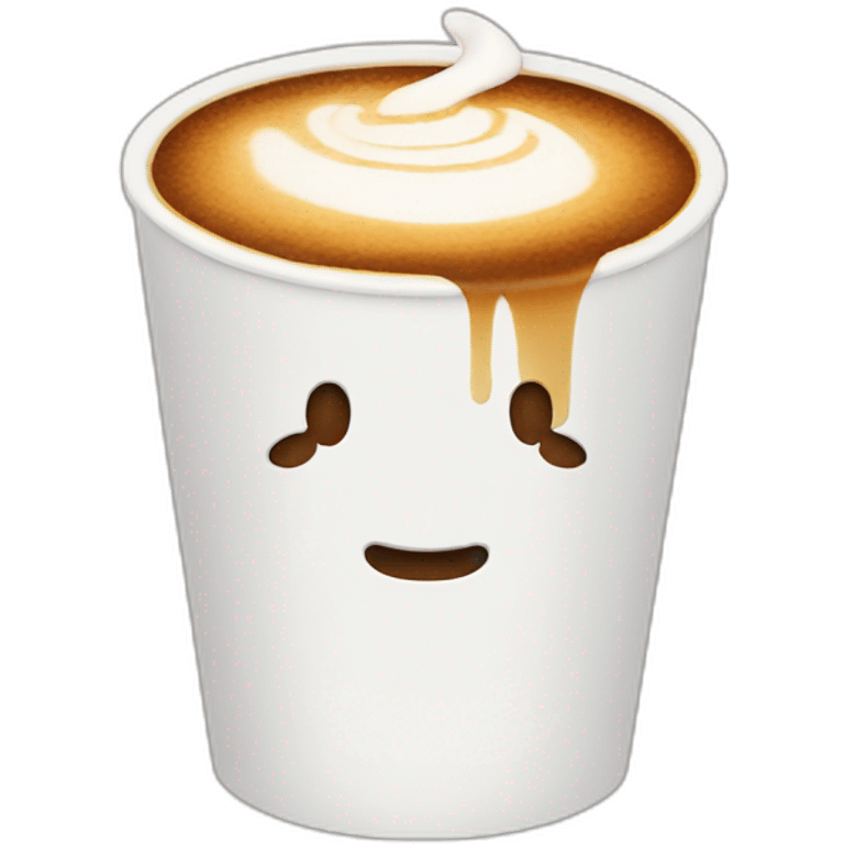 sad latte emoji