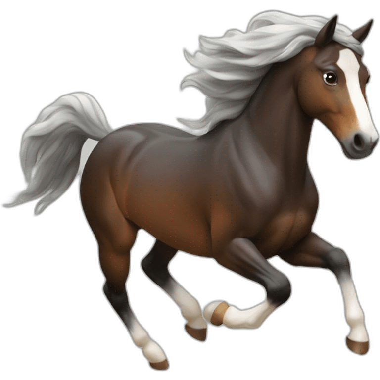 Cheval au galop emoji