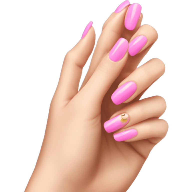 Pink nails emoji